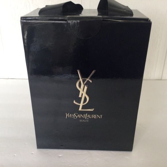 YSL YVES SAINT LAURENT GLOSSY BLACK GIFT BOX EMPTY - Picture 1 of 12